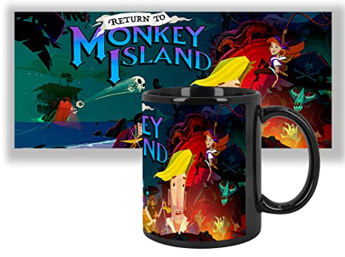 Return To Monkey Island Tasse Black Mug 325ml Schwarzer Keramikbecher