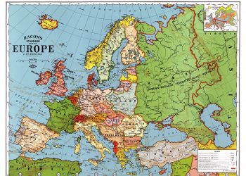 europe, map, country breakdown
